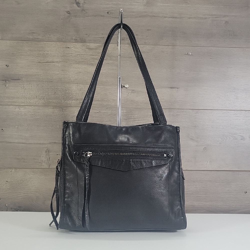 Anthropologie Botkier Black Leather Tote Shoulder Bag - Women